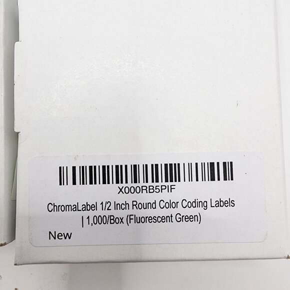 2 Pack ChromaLabel 1/2" Inch Round Green Dot Stickers, 1000 per Dispenser - Picture 10 of 10